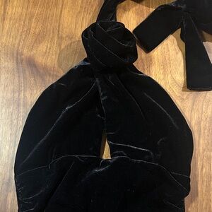 Black Velour Bodysuit